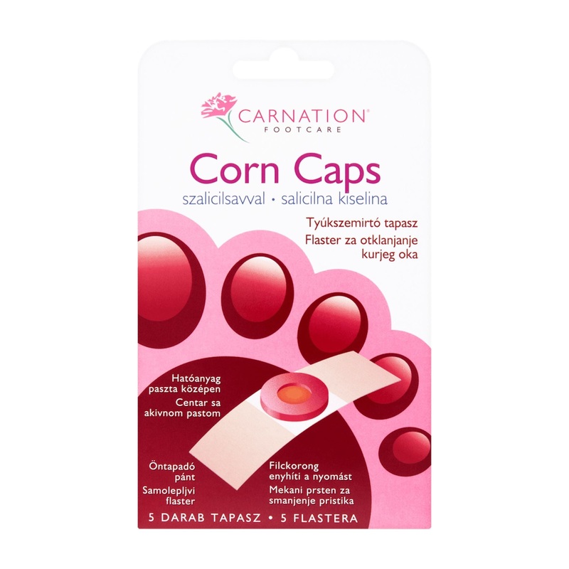 Carnation Corn Caps with salicylic acid, 5 Count