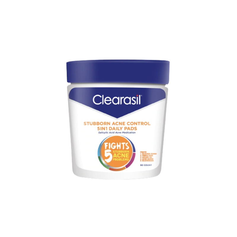 Clearasil Stubborn Acne Control 5 In 1 Daily Pads