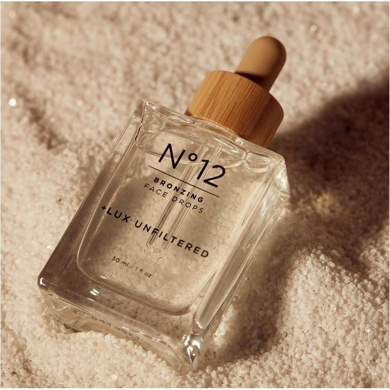 + Lux Unfiltered N12 Bronzing Face Drops  30ml | Customizable, Hydrating & Streak-Free Self-Tan Fragrance Free