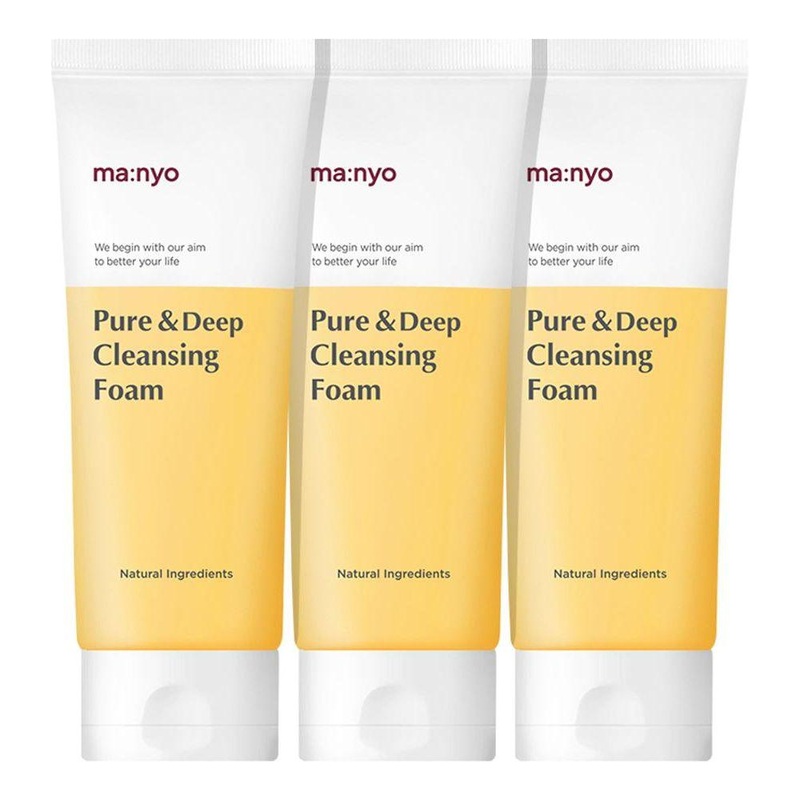 ma:nyo Pure & Deep Cleansing Foam  100ml x 3 | 99% Pore Cleansing & Hydration Trio Pack