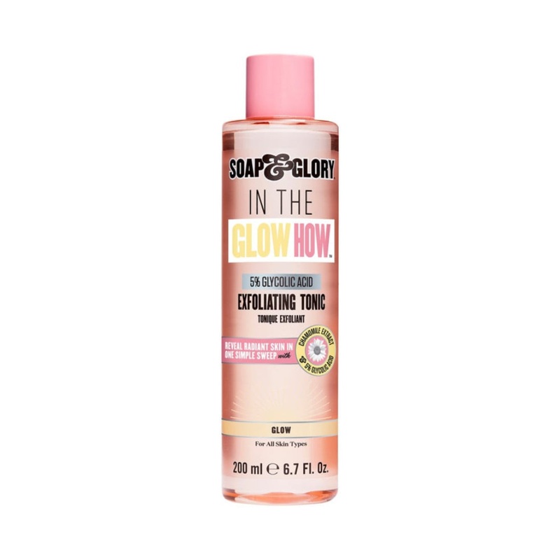 Soap & Glory In The Glow How 5% Glycolic Acid Exfoliating Tonic 200ml