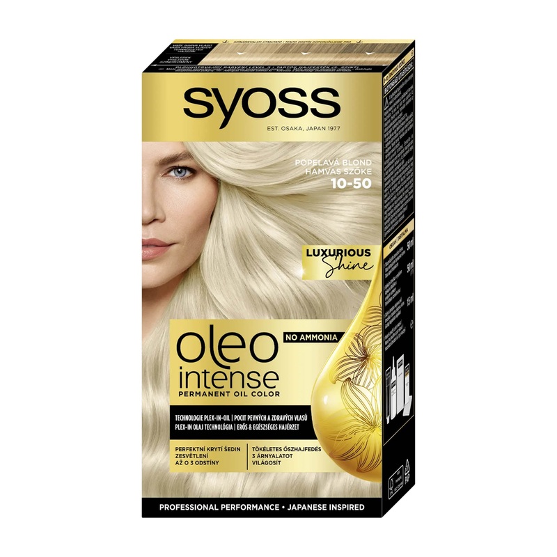 Syoss Oleo Intense 10-50 Ash Blonde permanent oil color