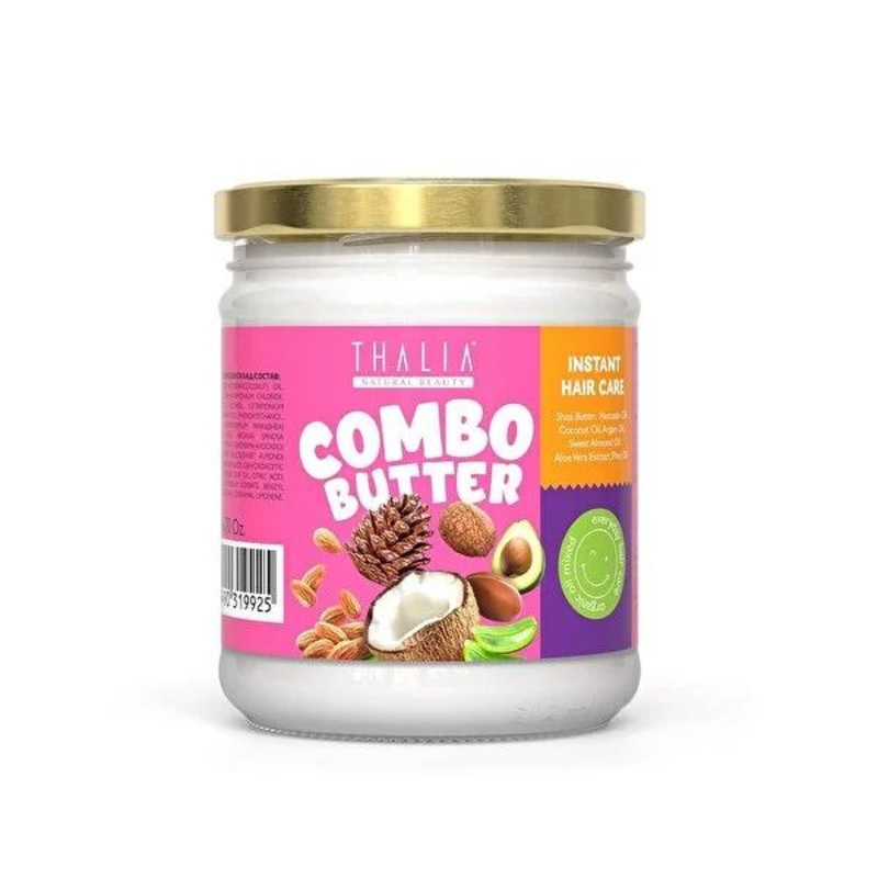 Thalia Natural Beauty Hair Oil Combo Butter – Deeply Moisturizes, Repairs Dry & Damaged Hair, Adds Shine & Softness – Aloe Vera Infused, Lightweight Formula – 6.42 fl oz