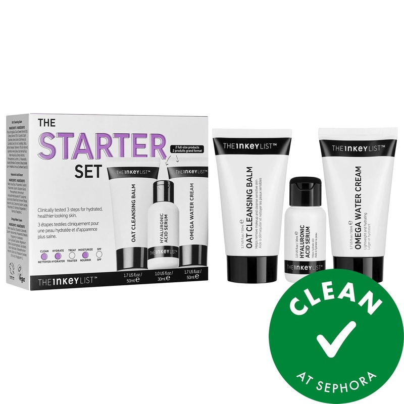 The INKEY List: Starter Skincare Set – Hydrating Routine with Oat Cleansing Balm, Hyaluronic Acid & Niacinamide – Cruelty-Free & Clean at Sephora