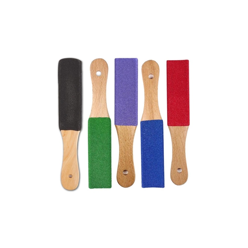 Trina Foot File with Wooden Handle – Effective Heel Smoother for Pedicure Care