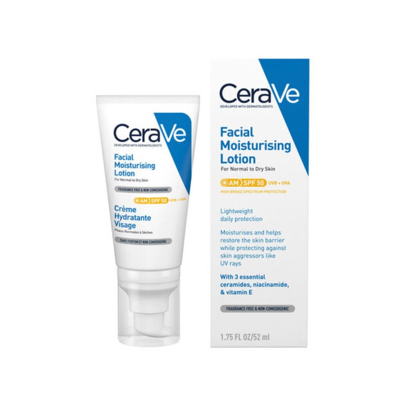 CeraVe AM SPF50 Facial Moisturising Lotion 52ml