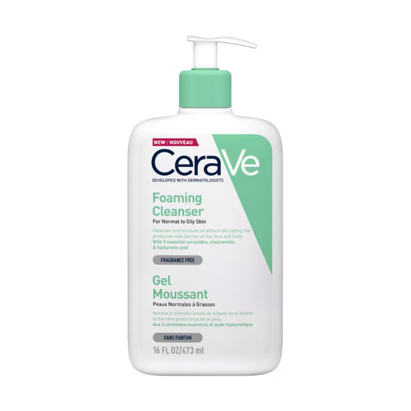 CeraVe Foaming Cleanser For Normal to Oily Skin – 473ml