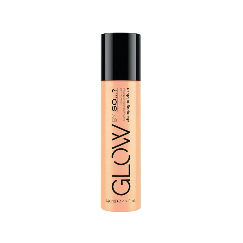 So…? Glow By So Champagne Blush Body Spray – 140ml Shimmering Fragrance for Radiant Skin