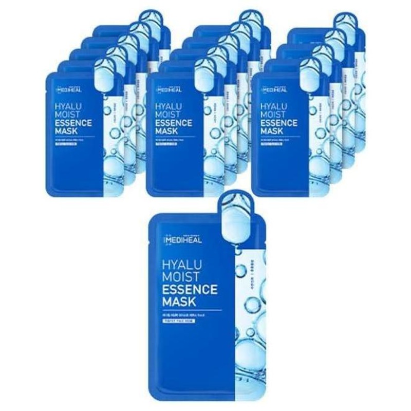 MEDIHEAL Hyalu Moist Essence Mask Sheet  20ml x 15 Pack | Deep Hydration & Skin Barrier Repair