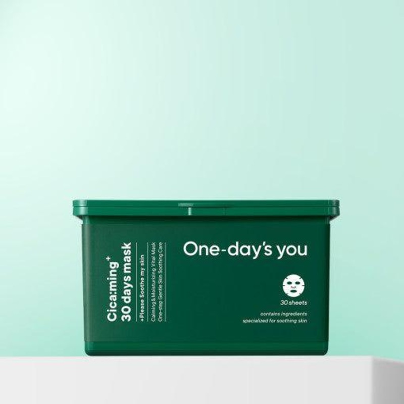 One-day’s You Shikarming 30 Days Mask  30 Sheets | Daily Hydrating Sheet Mask for Moisture & Barrier Care