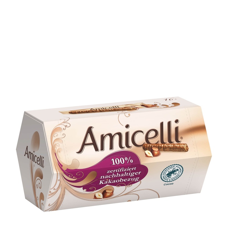 Amicelli Hazelnut Cream wafer rolls, 200 g