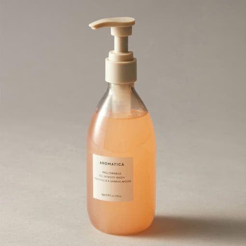 AROMATICA Mellowness Oil In Body Wash – 100ml| Magnolia & Sandalwood  Deep Hydration & Spa-Like Calm