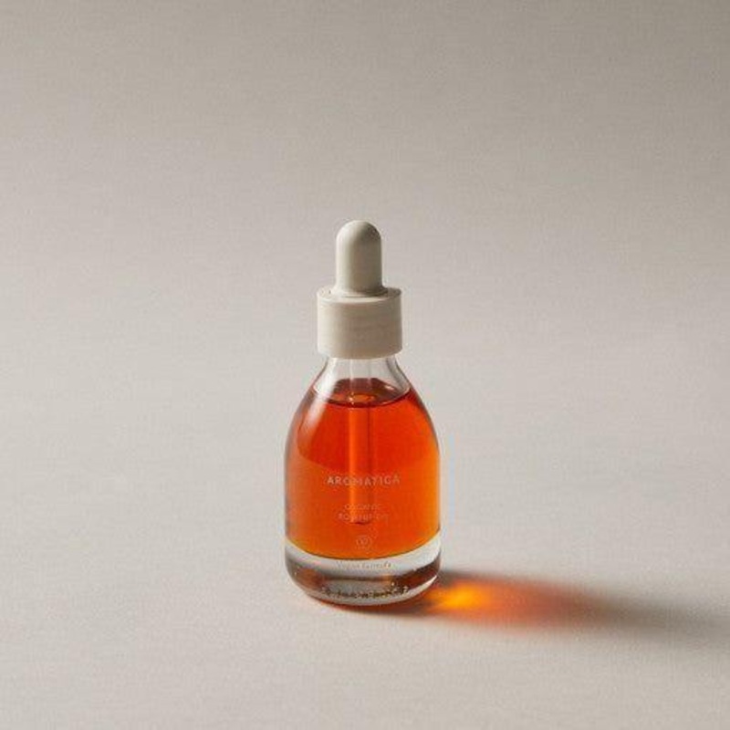 AROMATICA Organic Rosehip Oil  30ml | 100% ECOCERT Cold-Pressed Facial Oil for Radiance & Repair