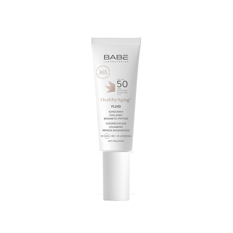 Babe Fluid SPF50 Sunscreen: Anti-Aging Formula, Broad Spectrum Protection, Lightweight, Protects from Sun Damage (50ml)