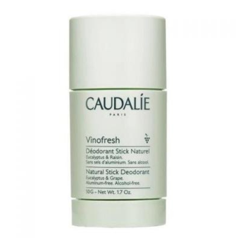 Caudalie Vinofresh: Natural Aluminum-Free Deodorant Stick for Sensitive Skin – 24 Hour Odor Protection, Organic Grape Water & Eucalyptus Scent