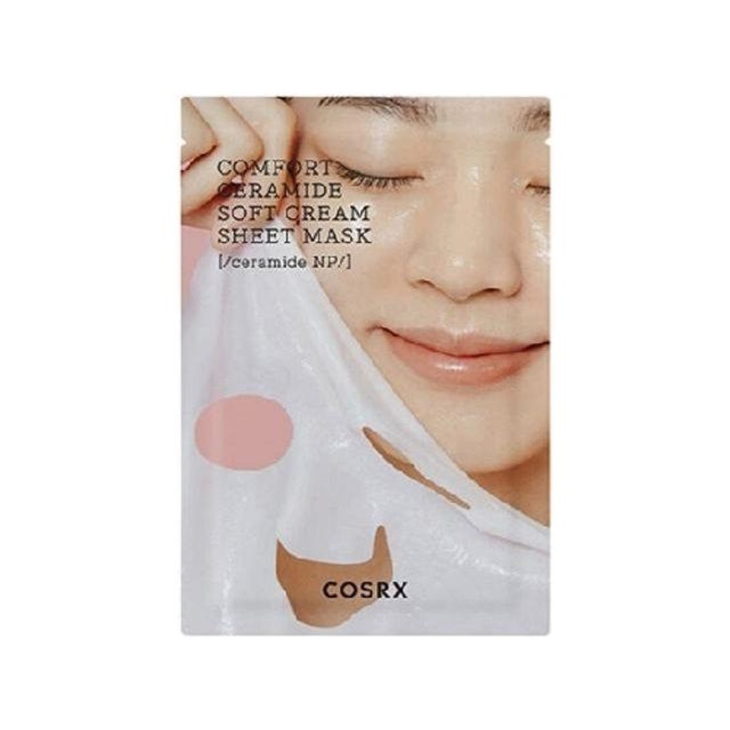 COSRX Balancium Comfort Ceramide Soft Cream Sheet Mask (10 Sheets) | Strengthen & Hydrate Your Skin Barrier