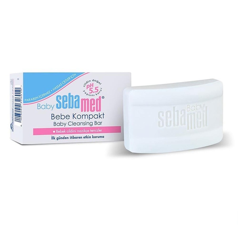 Sebamed Baby Cleansing Bar 100g – pH 5.5, Paraben-Free, Dermatologically Tested for Sensitive Skin