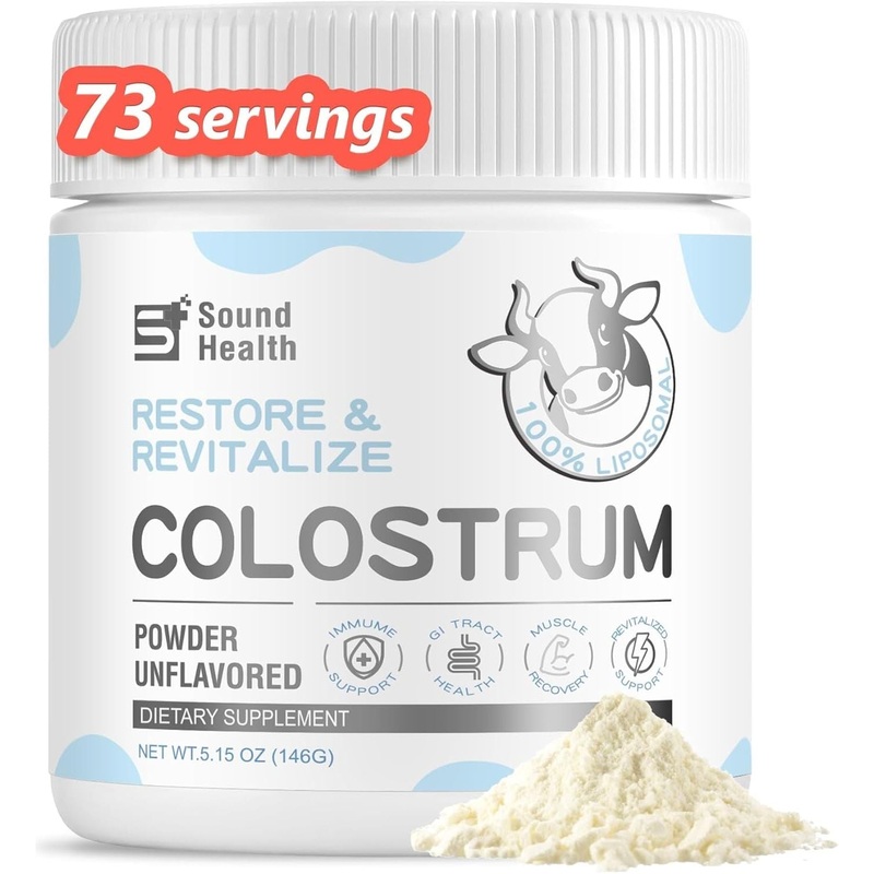 SoundHealth Restore & Revitalize Colostrum Powder  146g | Immune, Gut & Muscle Recovery Support