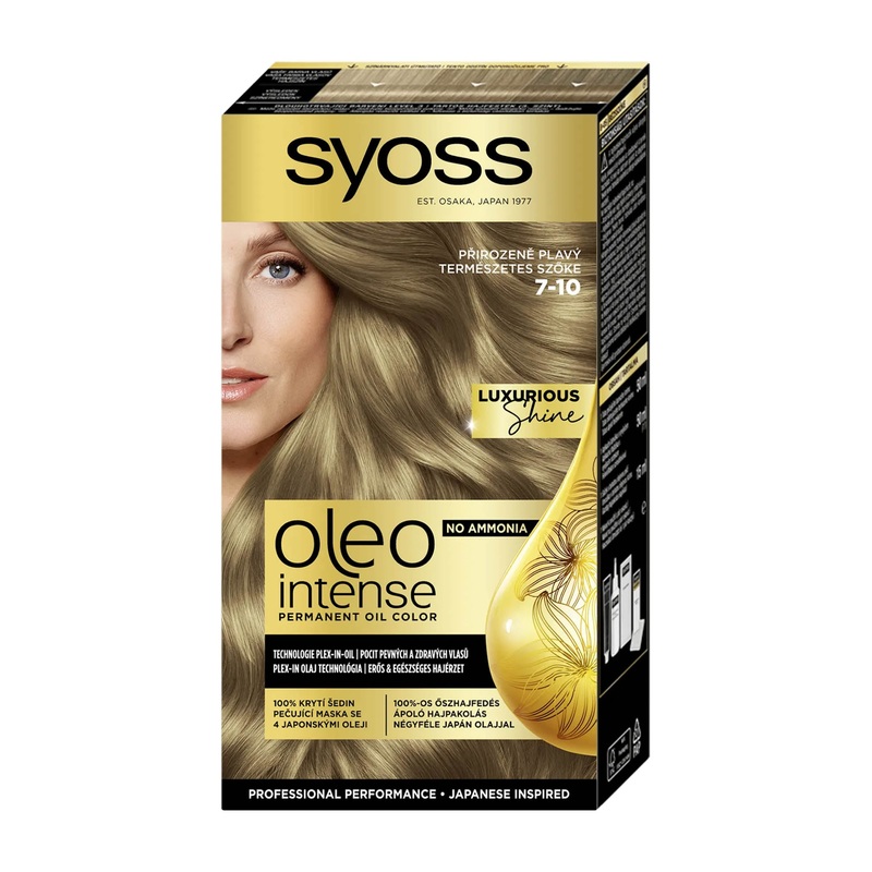 Syoss Oleo Intense 7-10 Natural Blonde permanent oil color