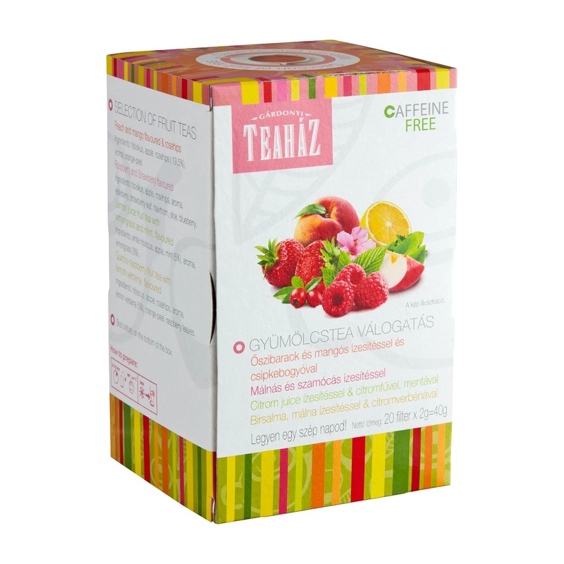 Gardonyi Teahouse Yellow Variety fruit tea, 20 Count