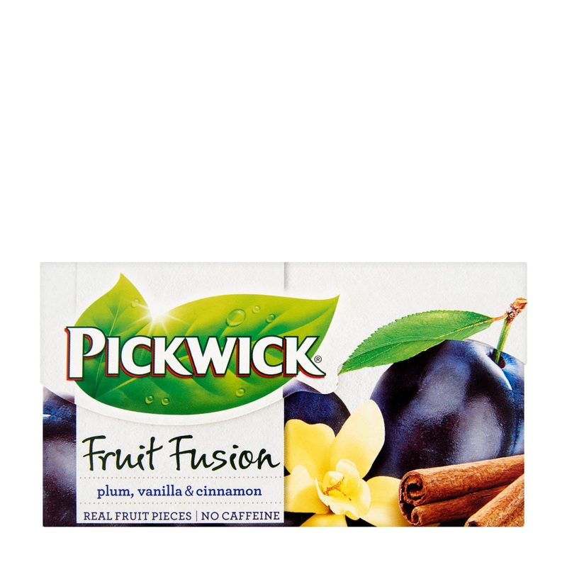 Pickwick Fruit Fusion plum, vanilla & cinnamon fruit tea, 20 Count