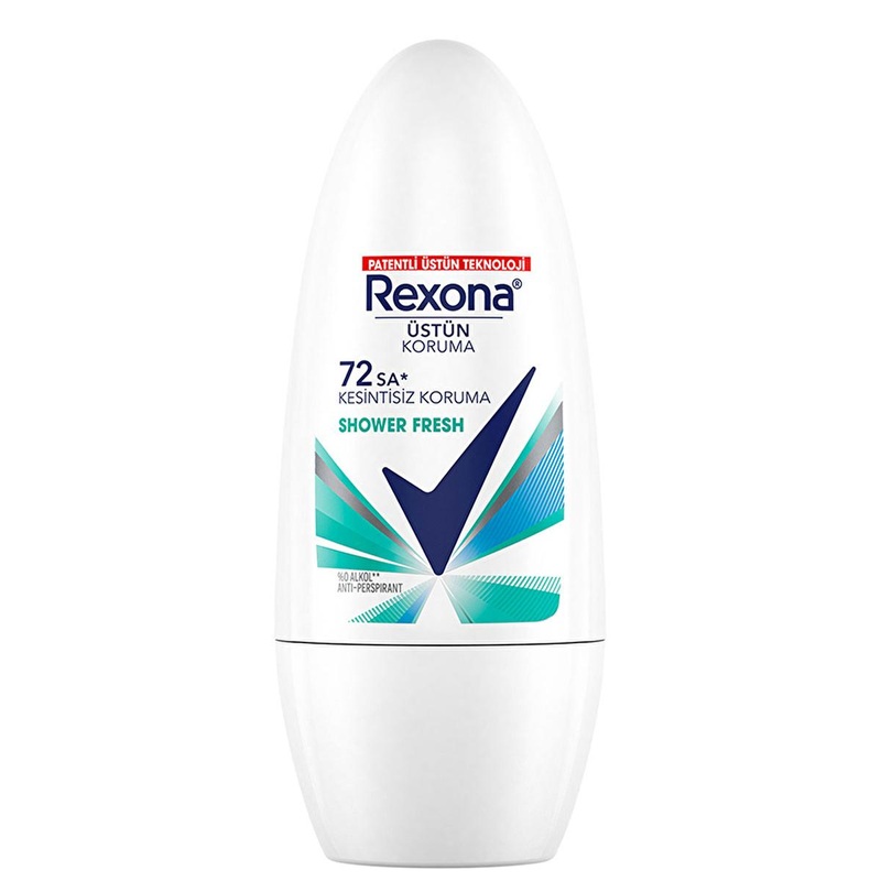 Rexona Shower Fresh Roll-On Deodorant – 72 Hour Odor & Wetness Protection for Women | Long Lasting Antiperspirant