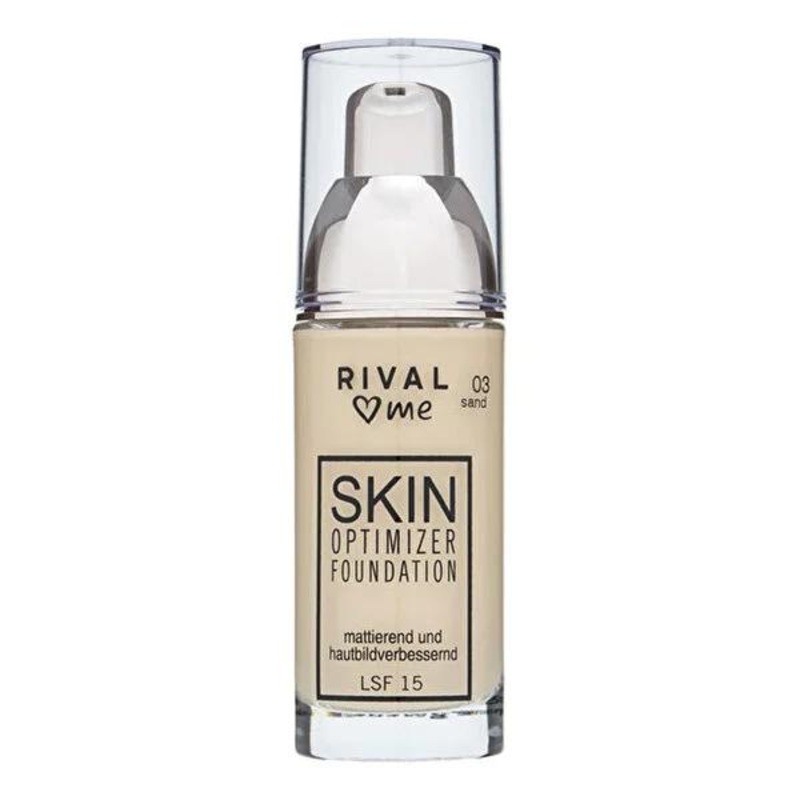 Rival Loves Me Fondten Optimizer No:03 Sand – Anti-Aging Face Care with UV Protection, Dermatologically Tested, 30ml
