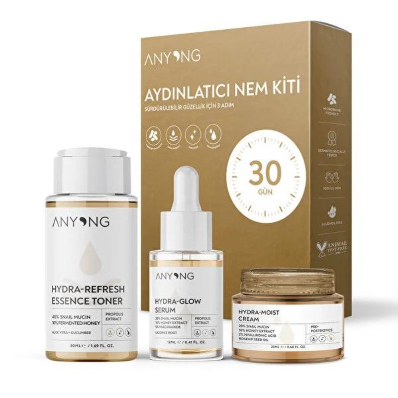 Anyong Hydra Glow Kit – Natural Skincare Set for Hydration and Brightening