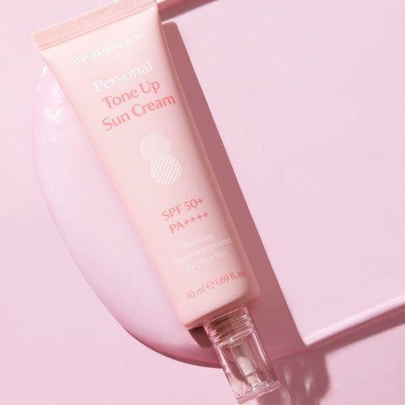 Dr.BANGGIWON Personal Tone Up Sun Cream #01 Rosy  50ml | SPF50+ PA++++ Hydrating Tone Corrector & Makeup Base