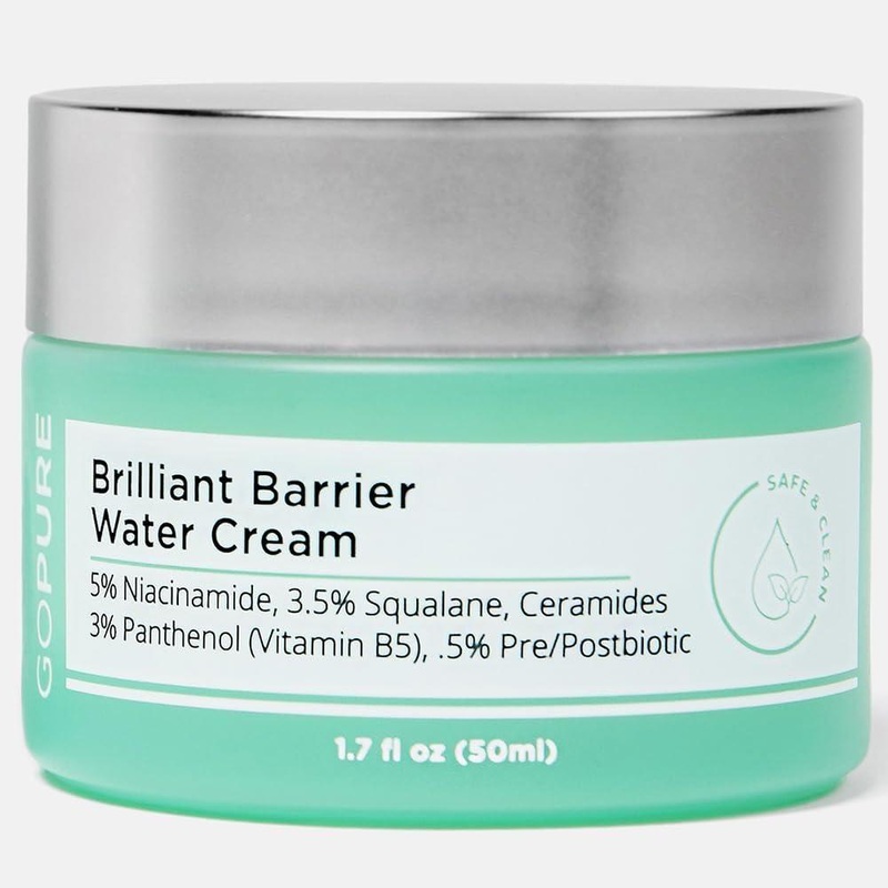 Go Pure Brilliant Barrier Water Cream  50ml | Lightweight Hydration for Radiant, Poreless Skin
