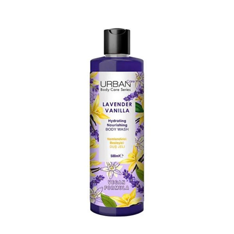 Urban Care Lavender Vanilla Shower Gel – Gentle, Moisturizing, Vegan Body Wash for Sensitive Skin