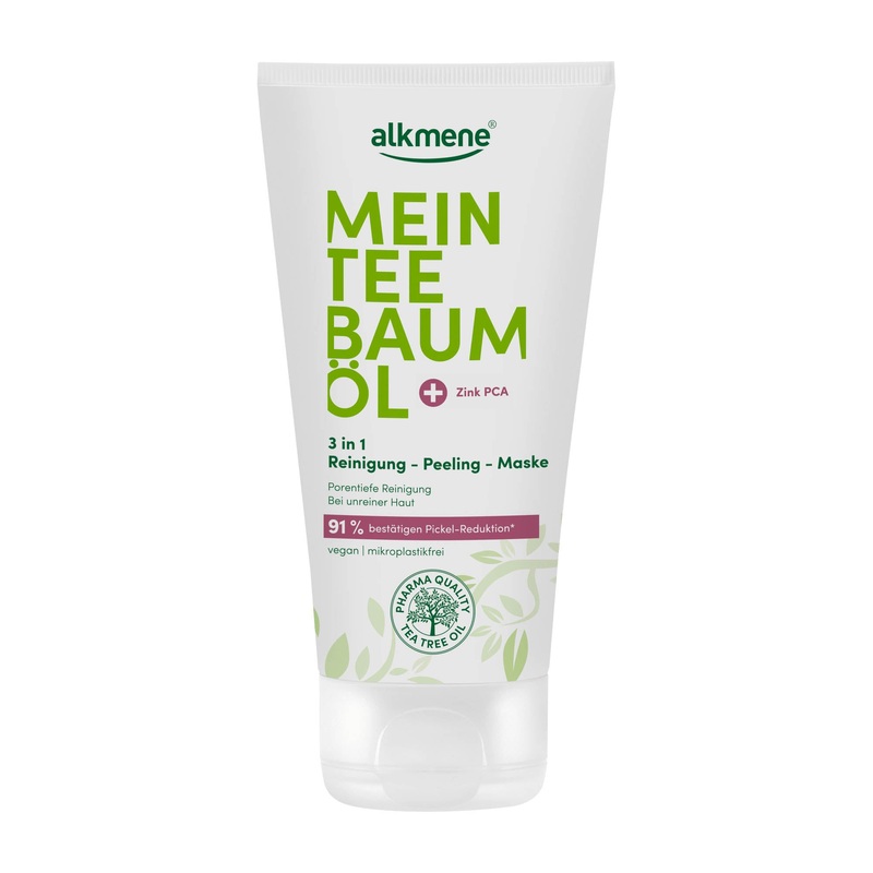 alkmene Tea Tree Oil 3in1 cleansing – peeling – mask, 150 mL