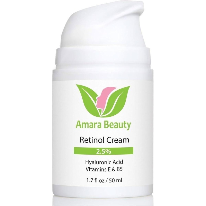 Amara Beauty Retinol Cream 2.5%  50ml | Advanced Anti-Aging & Hydrating Night Cream