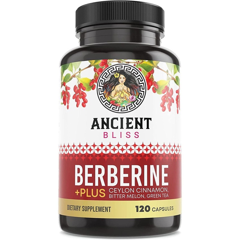 Ancient Bliss Berberine HCL 1200mg with Ceylon Cinnamon – 120 Capsules | Metabolism & Wellness Support