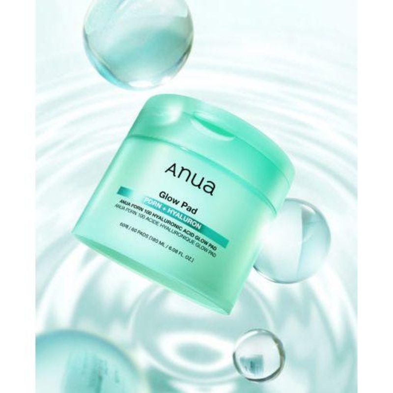Anua PDRN 100 Hyaluronic Acid Glow Pad  60 Pads / 180ml | Jumbo Hydrating Toner Pads for Glow, Elasticity & Inner Skin Moisture