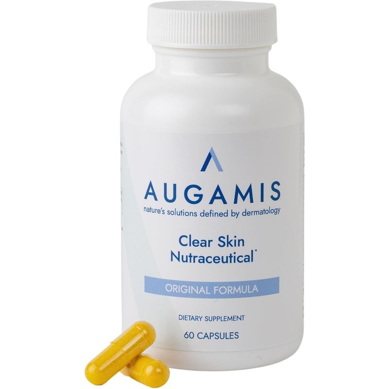 Augamis Clear Skin Nutraceutical Original Formula  60 Capsules | DIM-Free Hormonal & Nodular Acne Support
