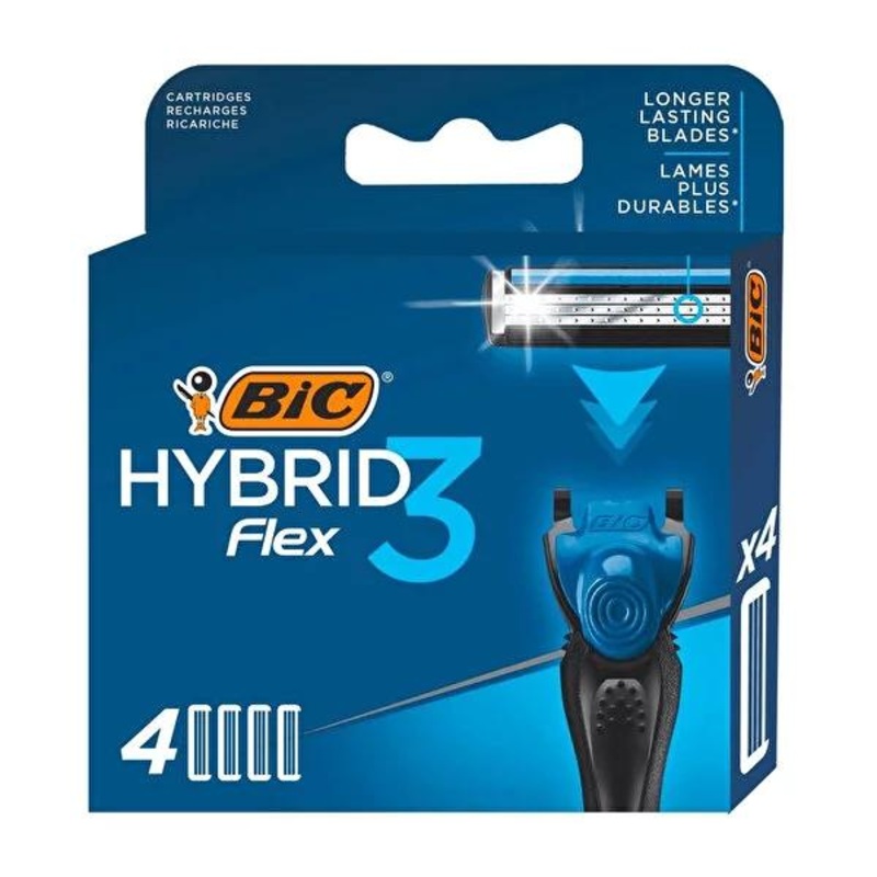 BIC Flex3 Shaving Razor – 3 Blade Titanium Razor for Men with Comfort Features