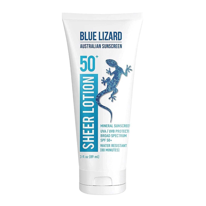 Blue Lizard Australian Sheer Mineral Sunscreen Body Lotion SPF 50+ 3 oz. Tube