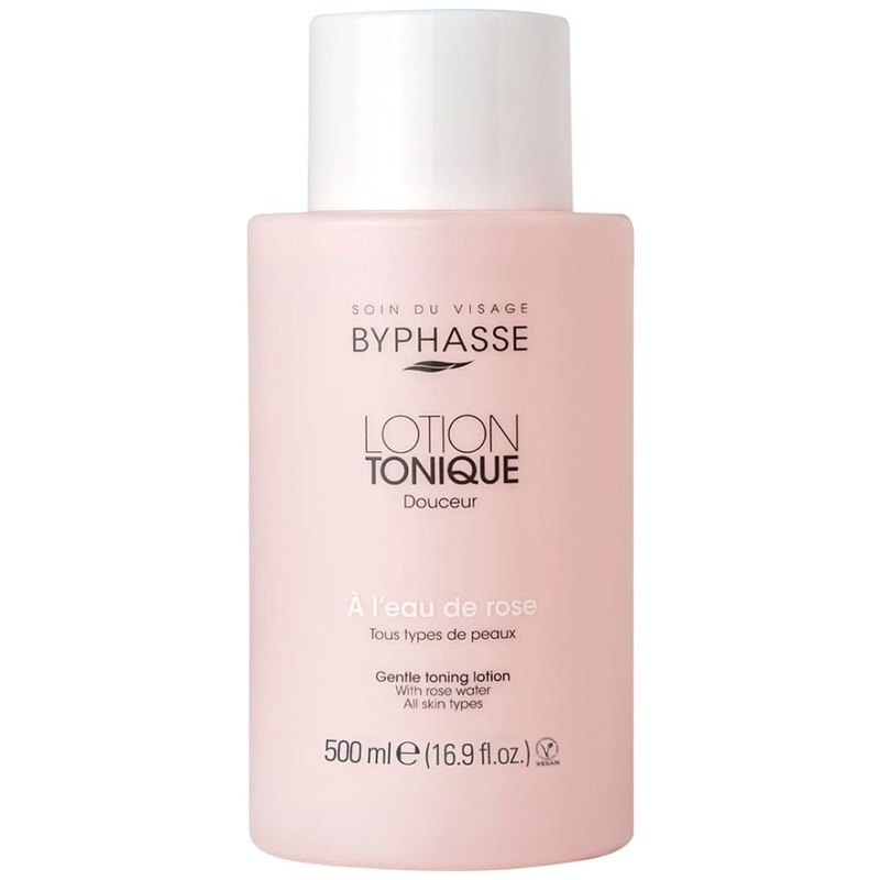 Byphasse Gentle toning lotion with rosewater all skin types 500ml