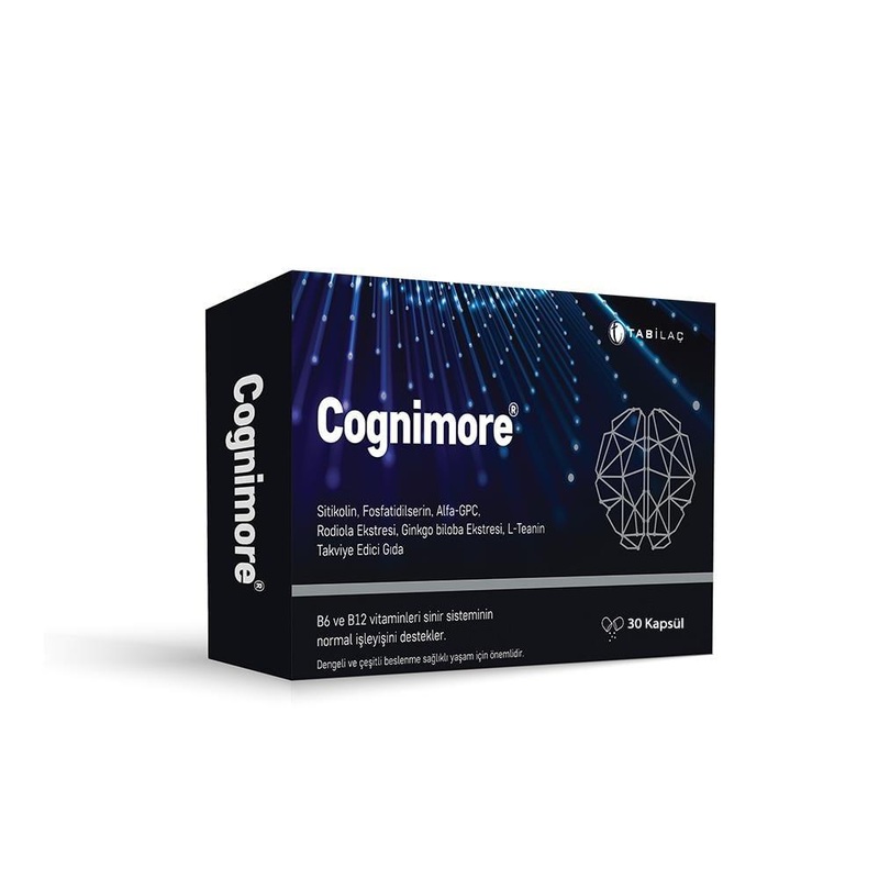 Cognimore Cognitive Support Supplement – Brain Health Capsules with Citicoline, Phosphatidylserine, and Ginkgo Biloba Extract