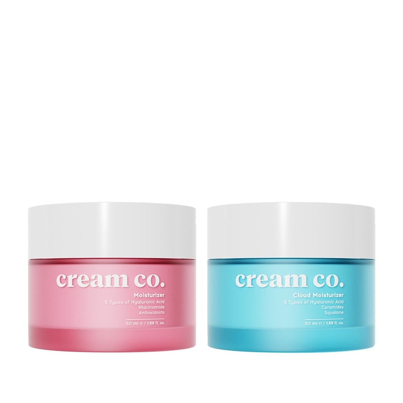 Cream Co. Moisturizing Cream Set: Soothe & Hydrate Sensitive Skin | Affordable Hydrating Skincare for Daily Use