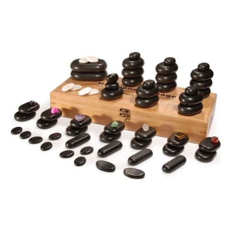 Deluxe 63-Piece Massage Stone Set
