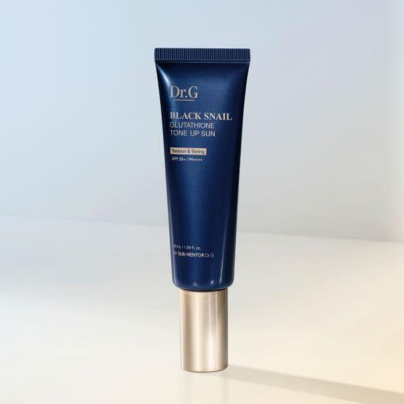Dr.G Black Snail Glutathione Tone Up Sun SPF50+ PA++++  50ml | Brightening & Anti-Aging Sun Cream with Skin-Firming Snail Mucin