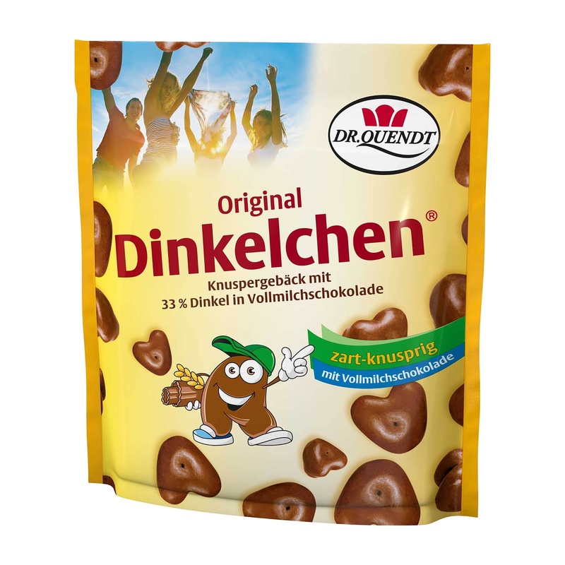 Dr Quendt Dinkelchen milk chocolate crispy cookies, 85 g
