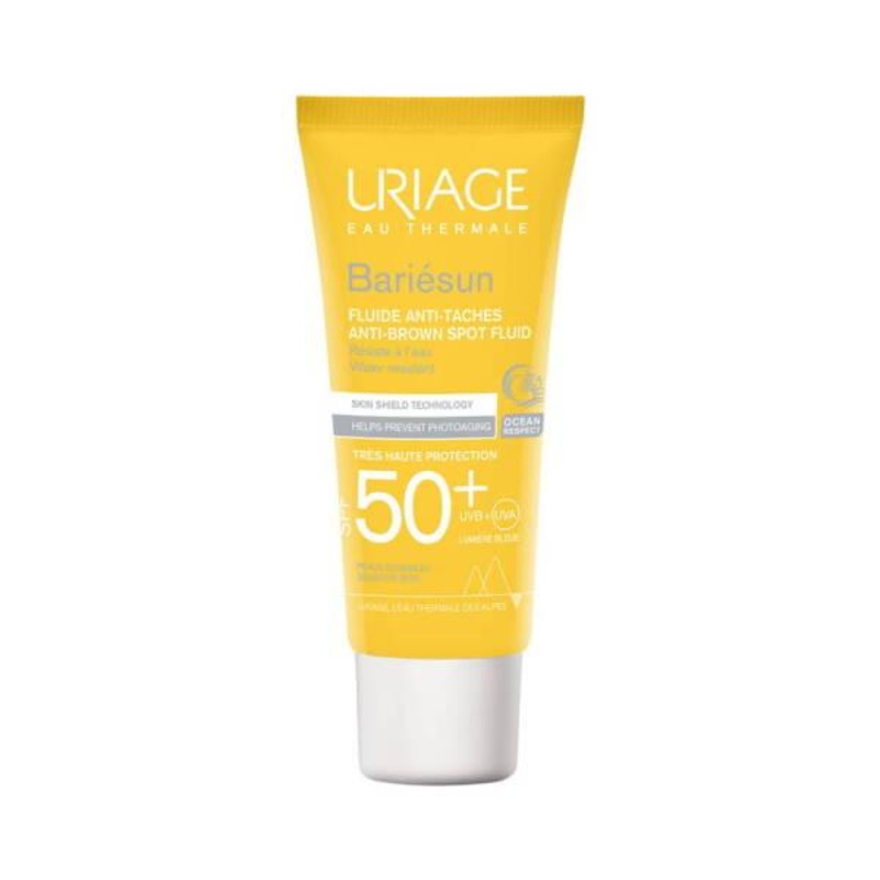Uriage Bariesun SPF50+ Waterproof Sunscreen: High UVA/UVB & Blue Light Protection for Sensitive Skin – Non-Greasy, Non-Comedogenic, 1.35 fl oz