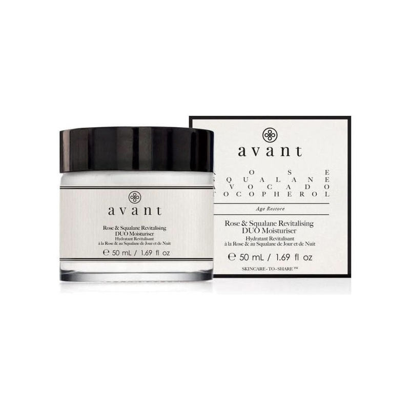 Avant Skincare Rose & Squalane Revitalising DUO Moisturiser  50ml | Hydrating & Radiance-Boosting Day & Night Cream