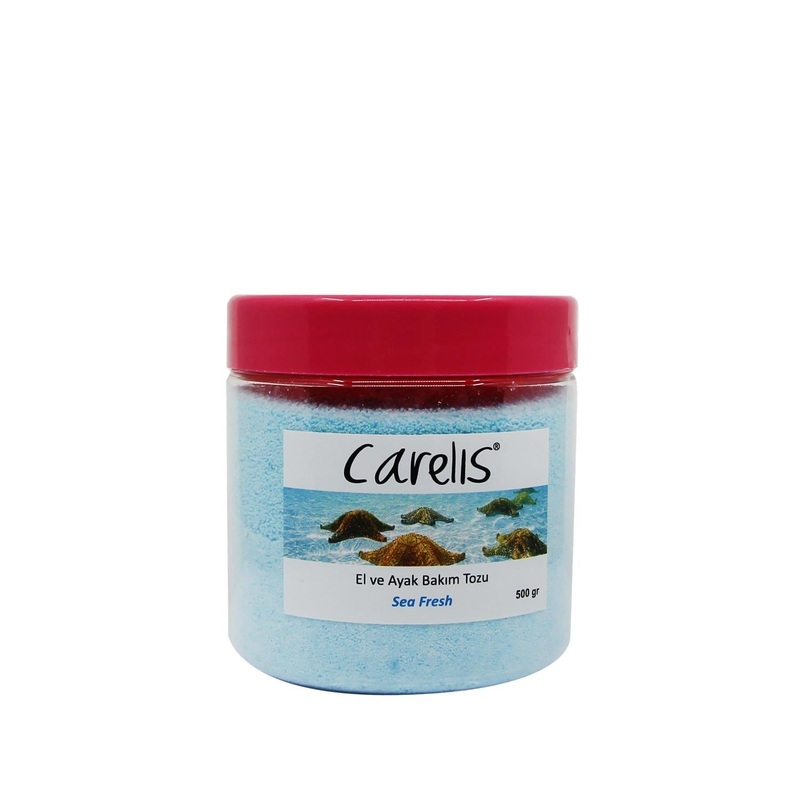 Carelis Foot and Hand Care Powder Sea Fresh Scent 500g – Refreshing & Caring for Dry Skin