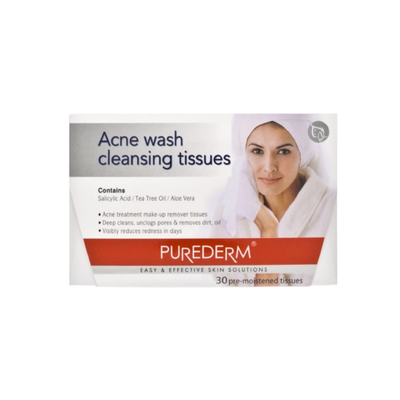 Purederm Acne Wash Wipes