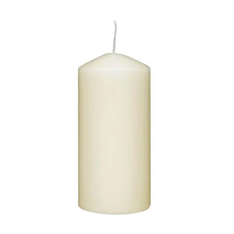 Rubin Licht Champagne Cylindrical Candle – 5.91 inches Tall, Long-Lasting Home Decor Candle