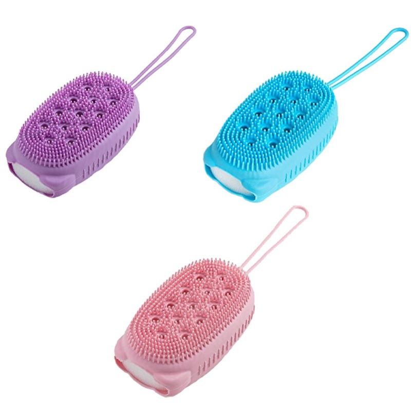 The Bath Bunny Silicone Body Scrubber: Gentle Exfoliating Bath Sponge for Deep Cleansing & Radiant Skin – Silicone Bath Brush